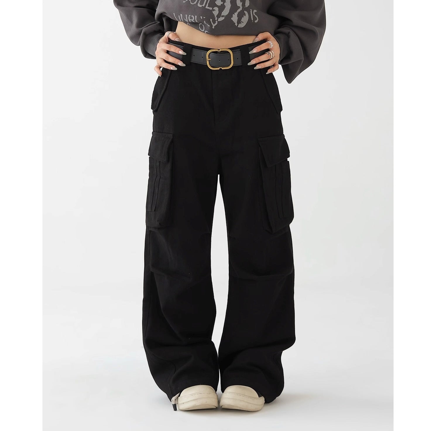 Pleated Tuck Work Cargo Pants AC7148