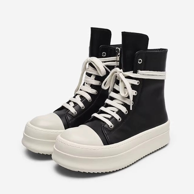 High-Top Zipper Design Heightened Sneakers FG2007
