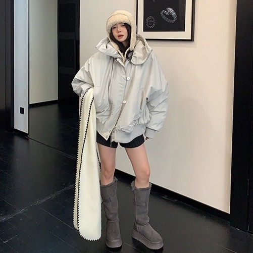 Loose Large Neckline Dolman Blouson OS2074