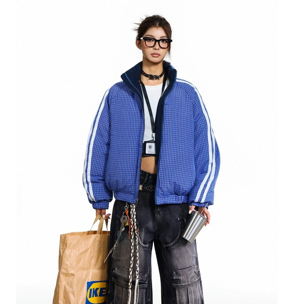 Reversible Plaid Padded Jacket MY30