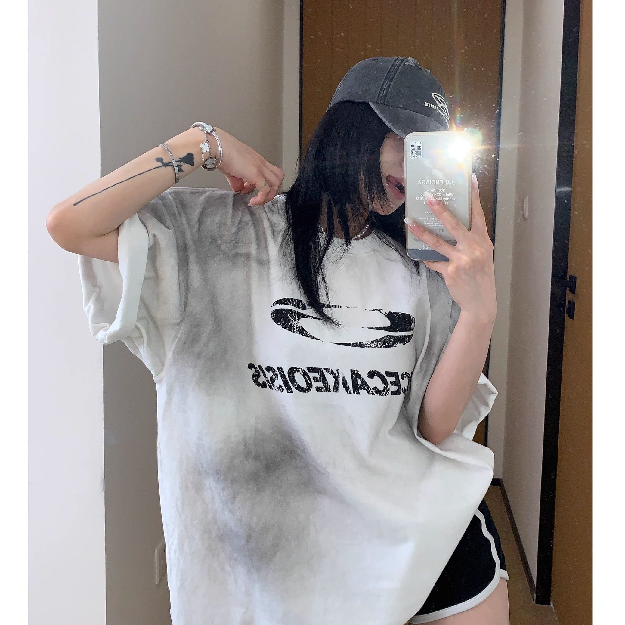 Washed Dirty Printed T-shirt MW10138