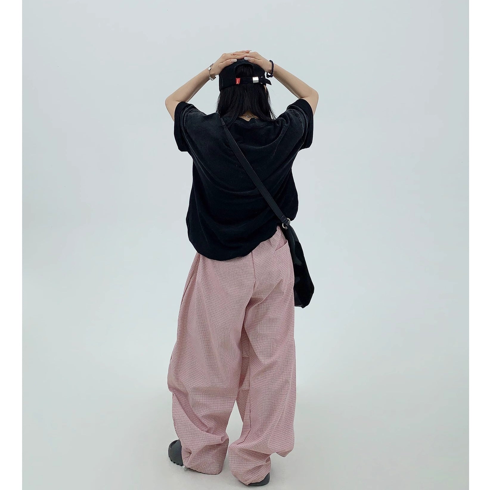 Tuck Drape Casual Wide-Leg Pants MW10159