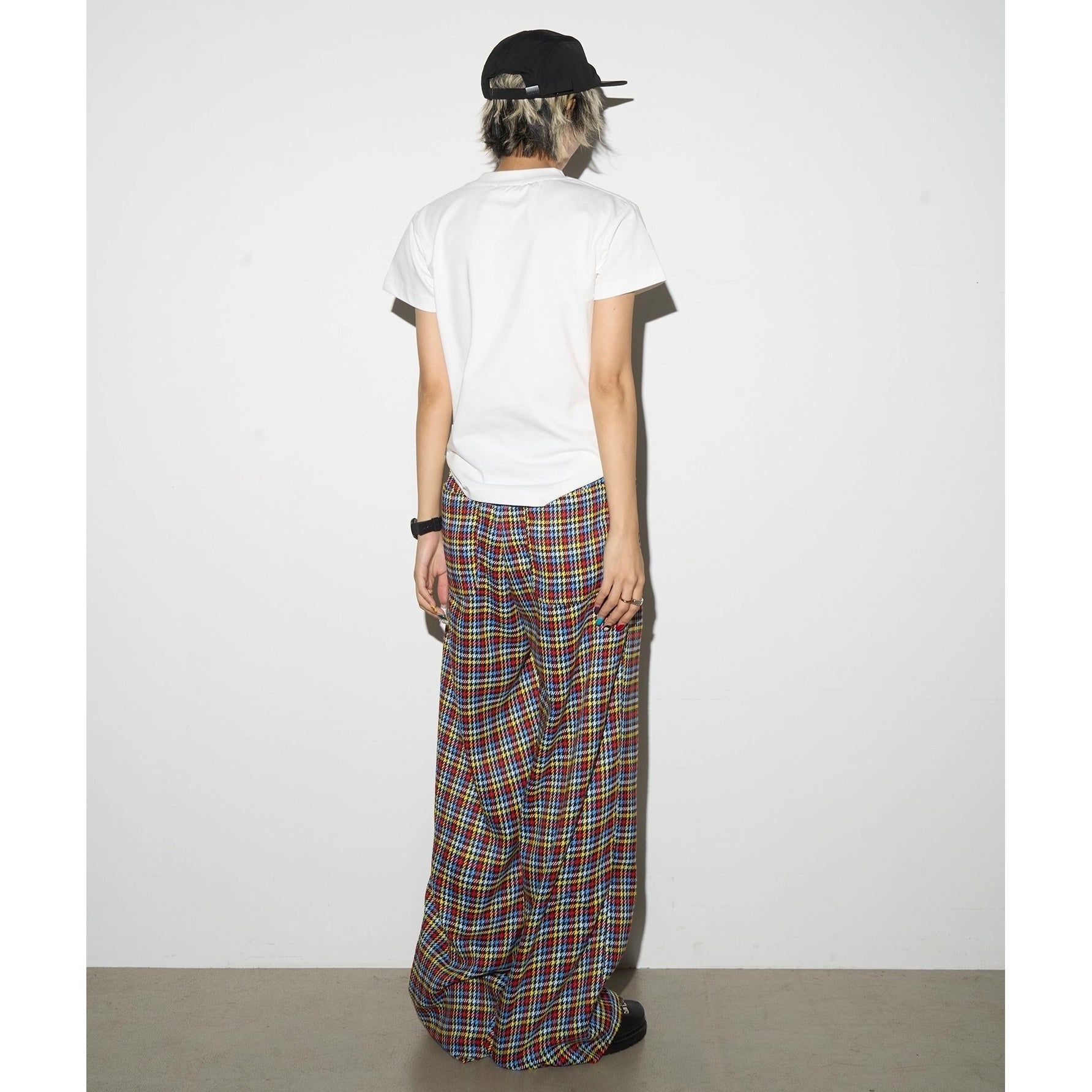Portrait Letter Print Slim T-shirt MN9019