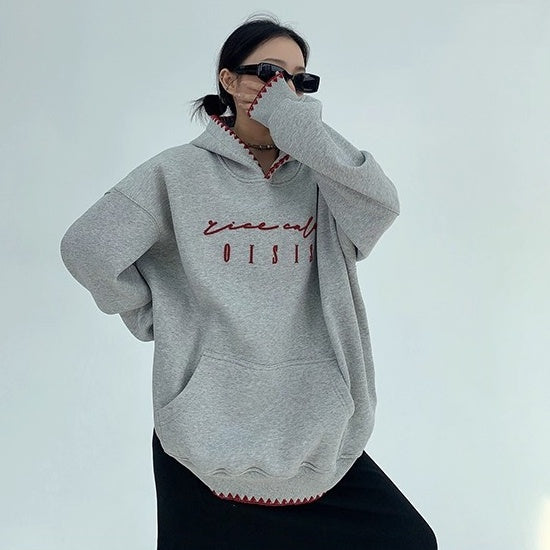 Toothbrush Embroidered Oversize Hoodie OS2067