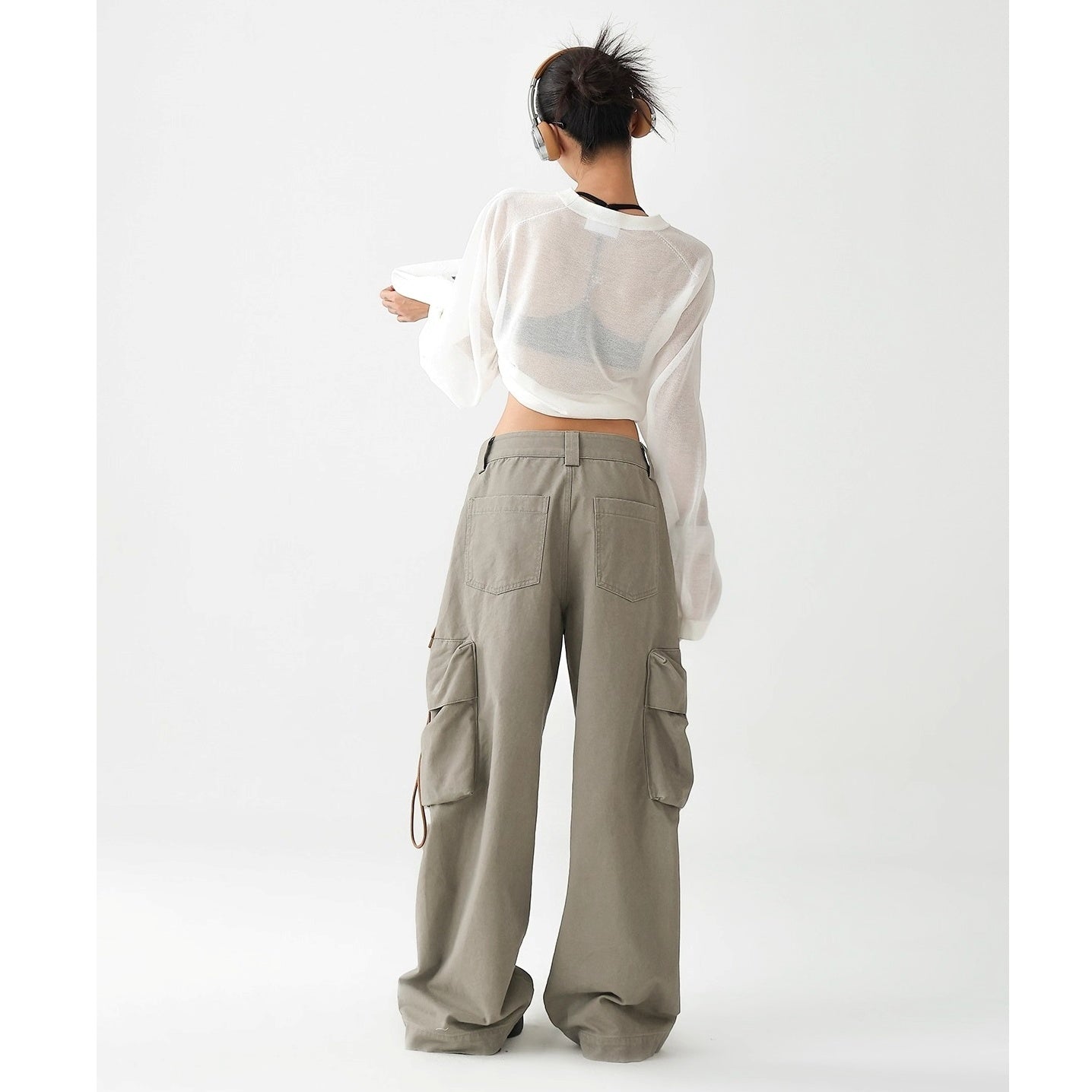 Vintage Multi-Pocket Loose Cargo Pants AC7131