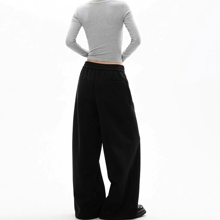 Tuck Straight Wide-leg Casual Pants OS2018