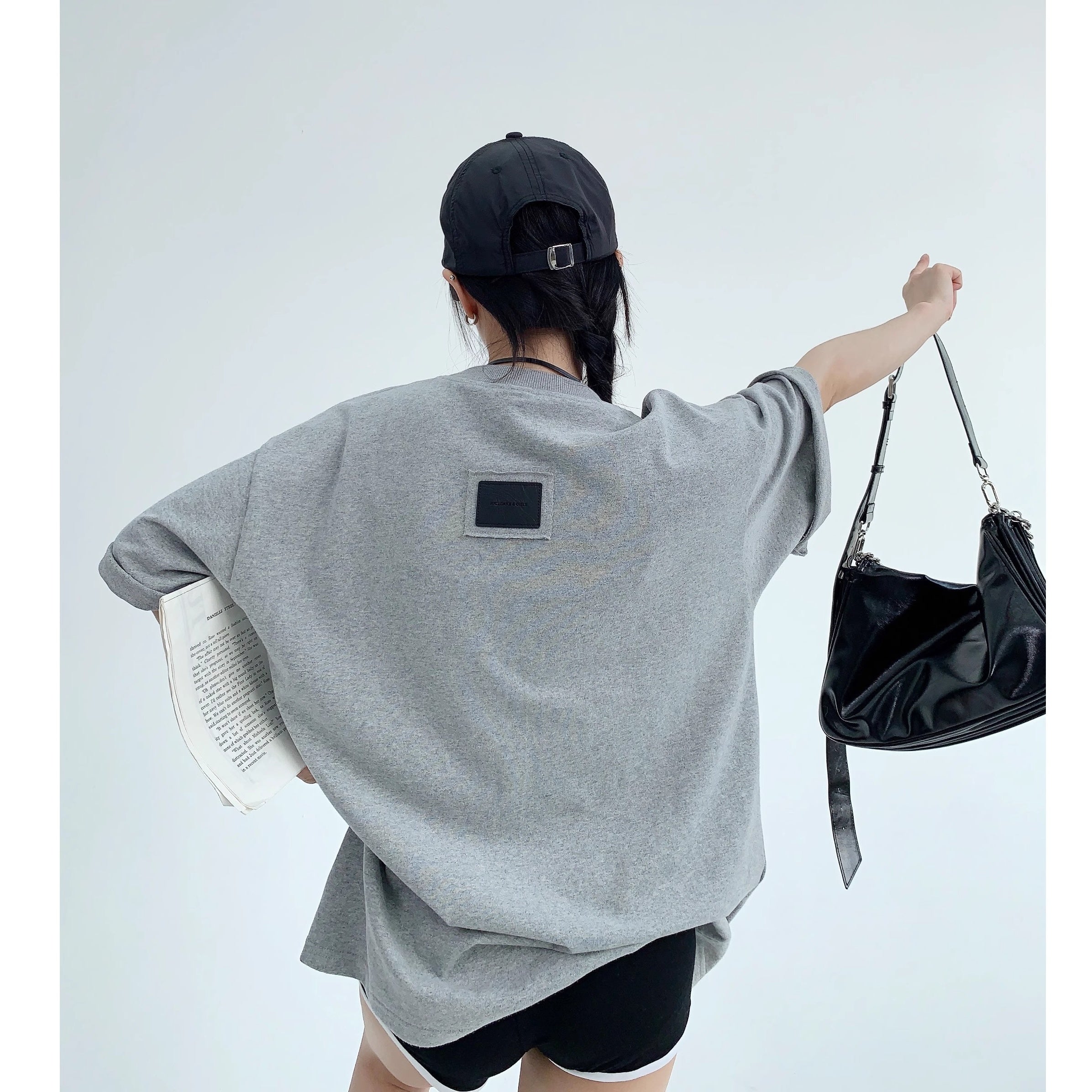 Oversize Back Patch Embroidery T-shirt OS2008