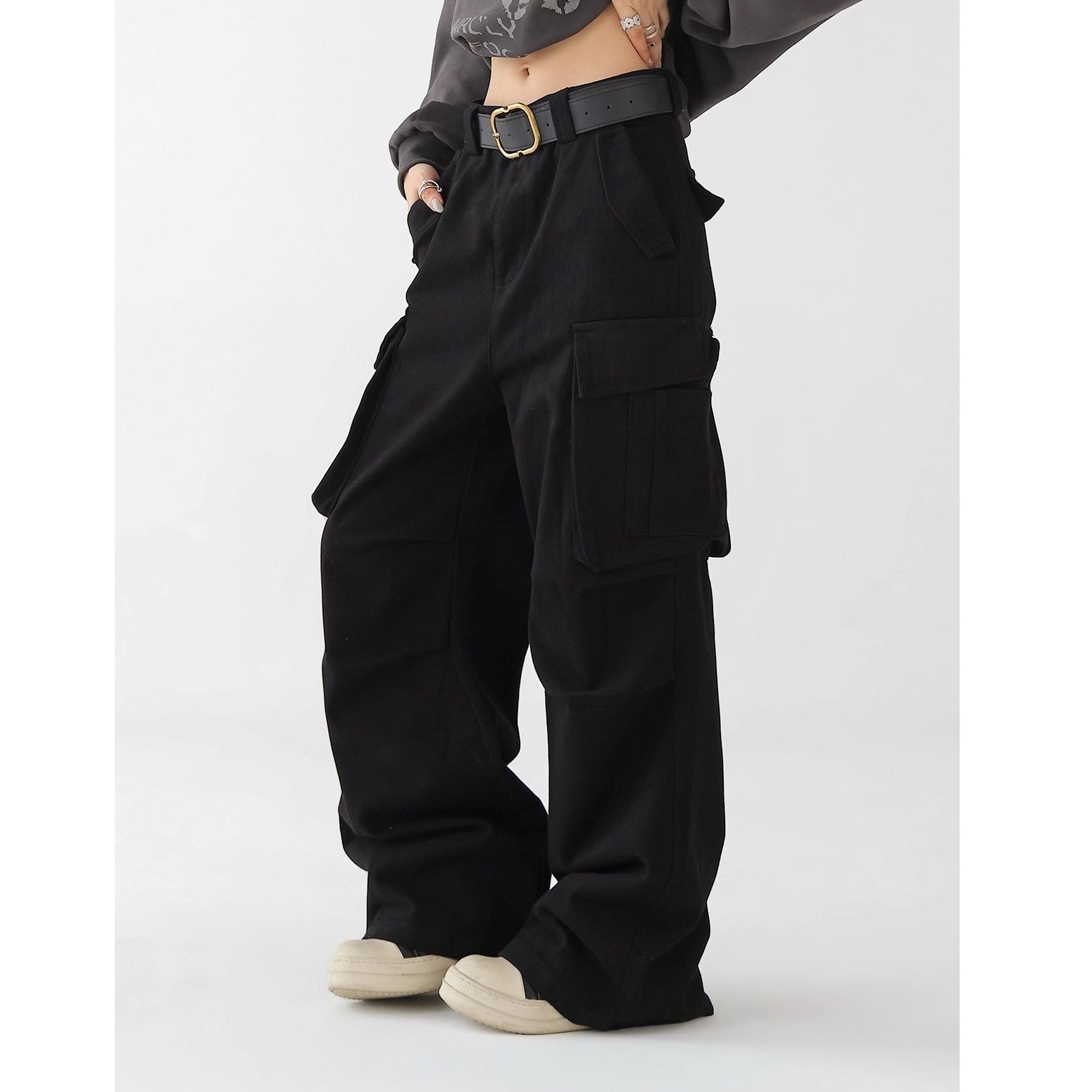 Pleated Tuck Work Cargo Pants AC7148