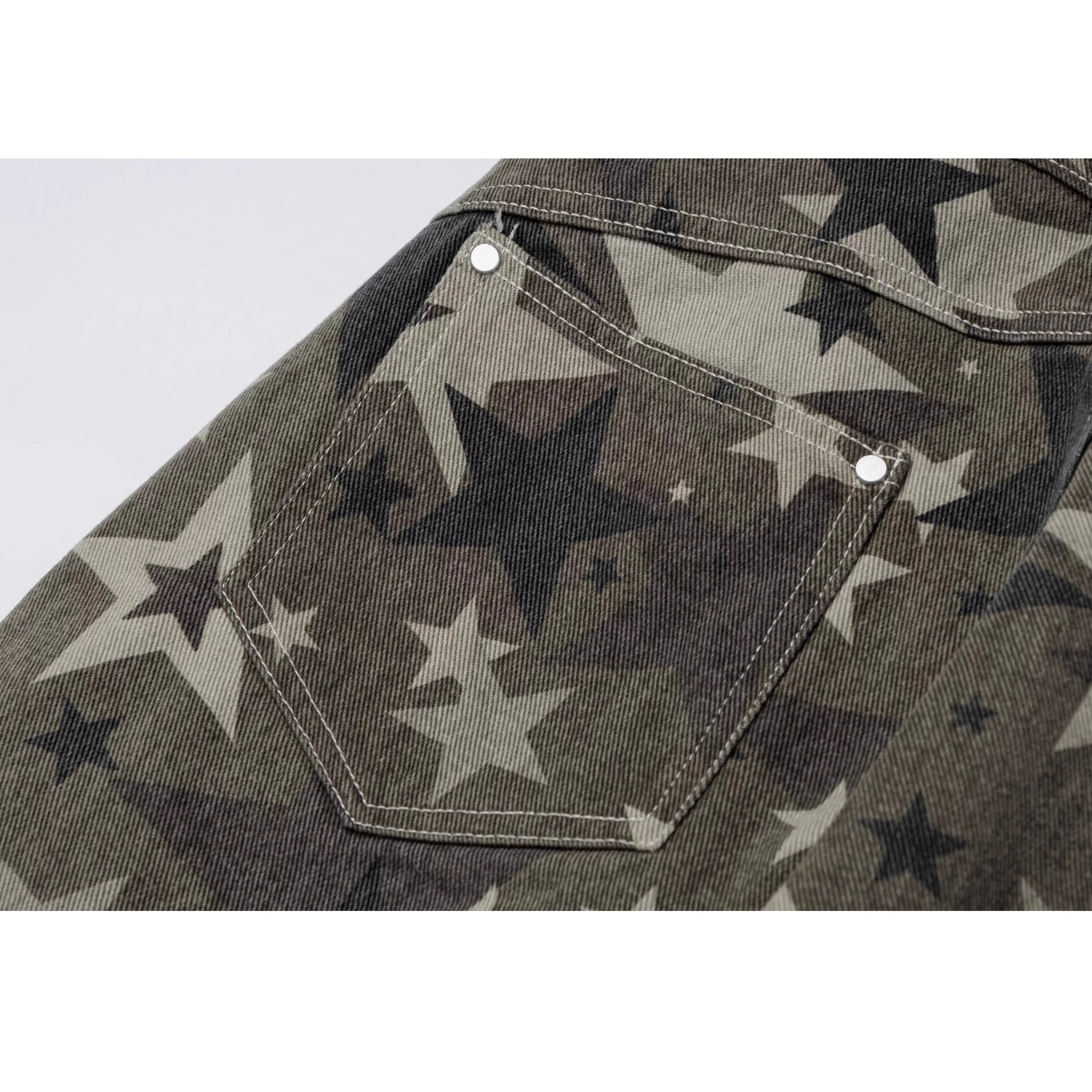 Slant Zip Pocket Wide-leg Cargo Pants VI2012