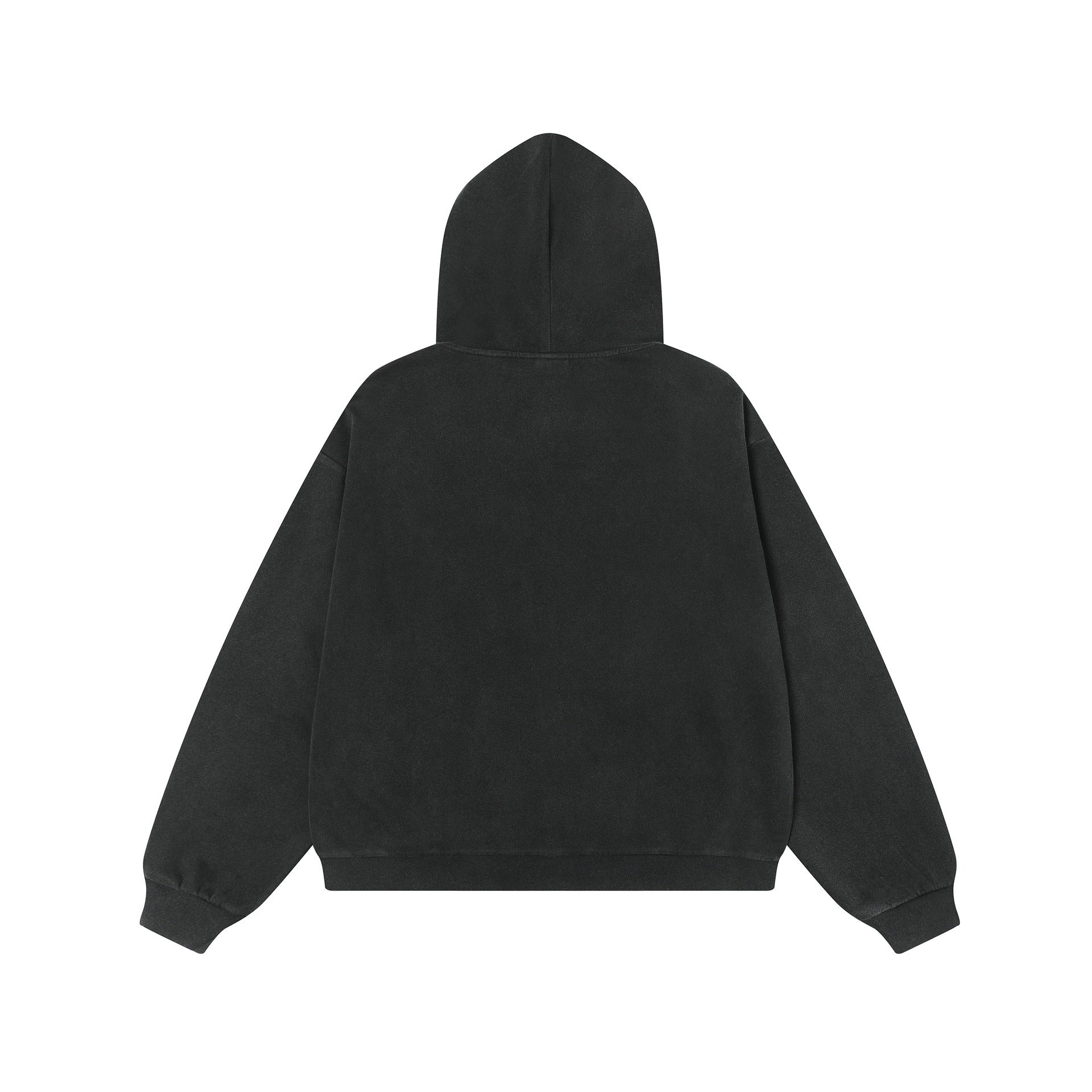 Letter Print Washed Hoodie Jacket MW10276