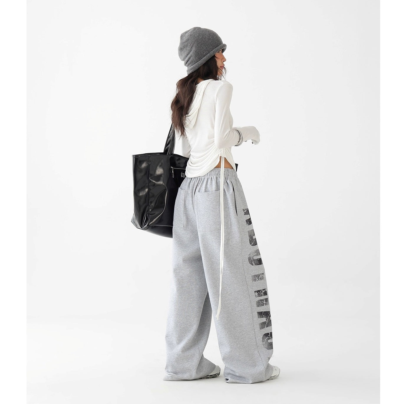 Graphic Print Loose Straight Sweatpants AC7139
