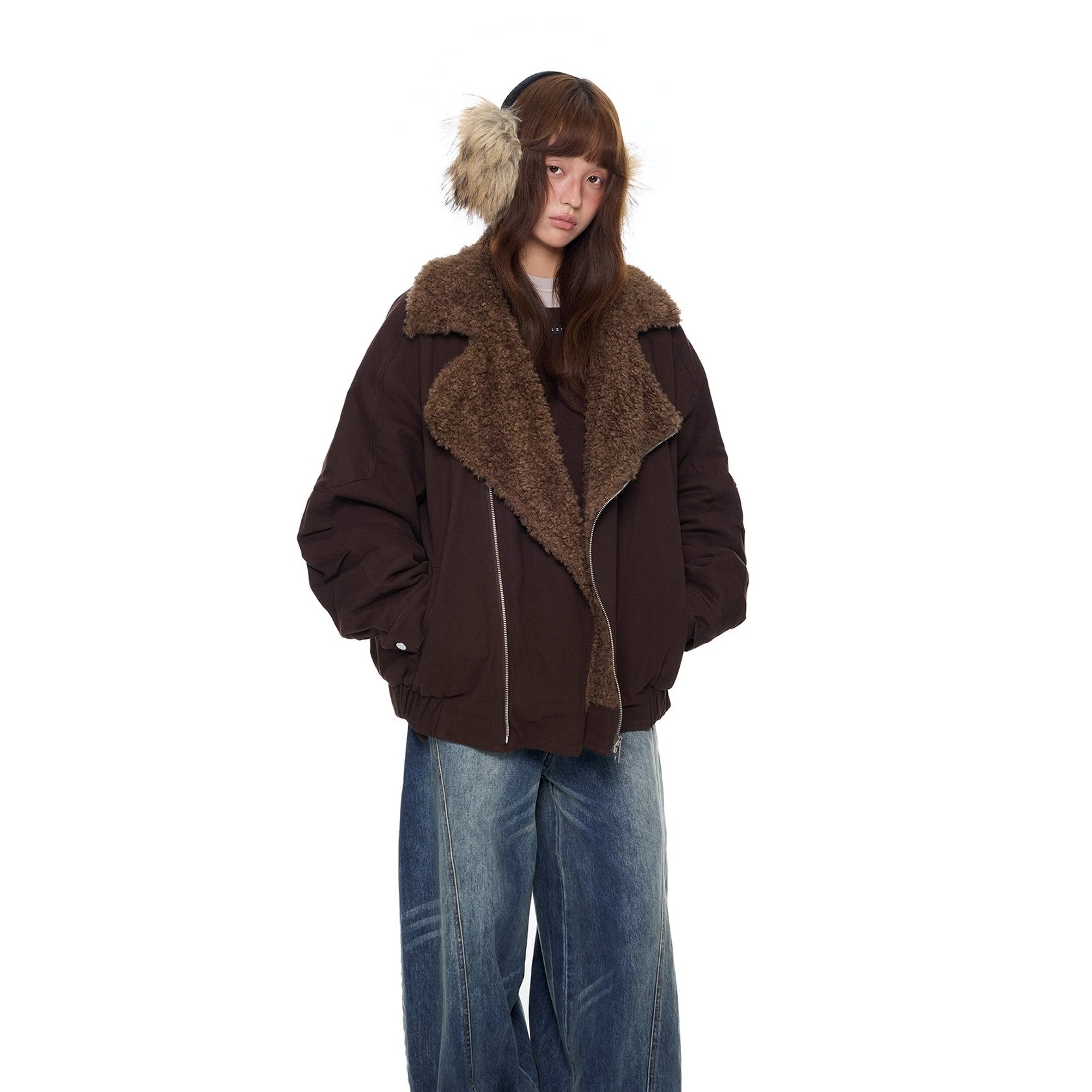 Cable-Stayed Design Polar Fleece Jacket EZ297