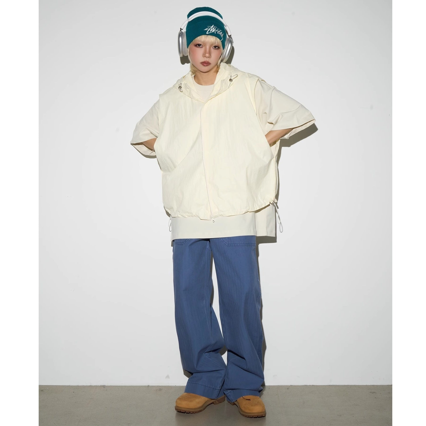 Unisex ZIP Hooded Vest MN9018