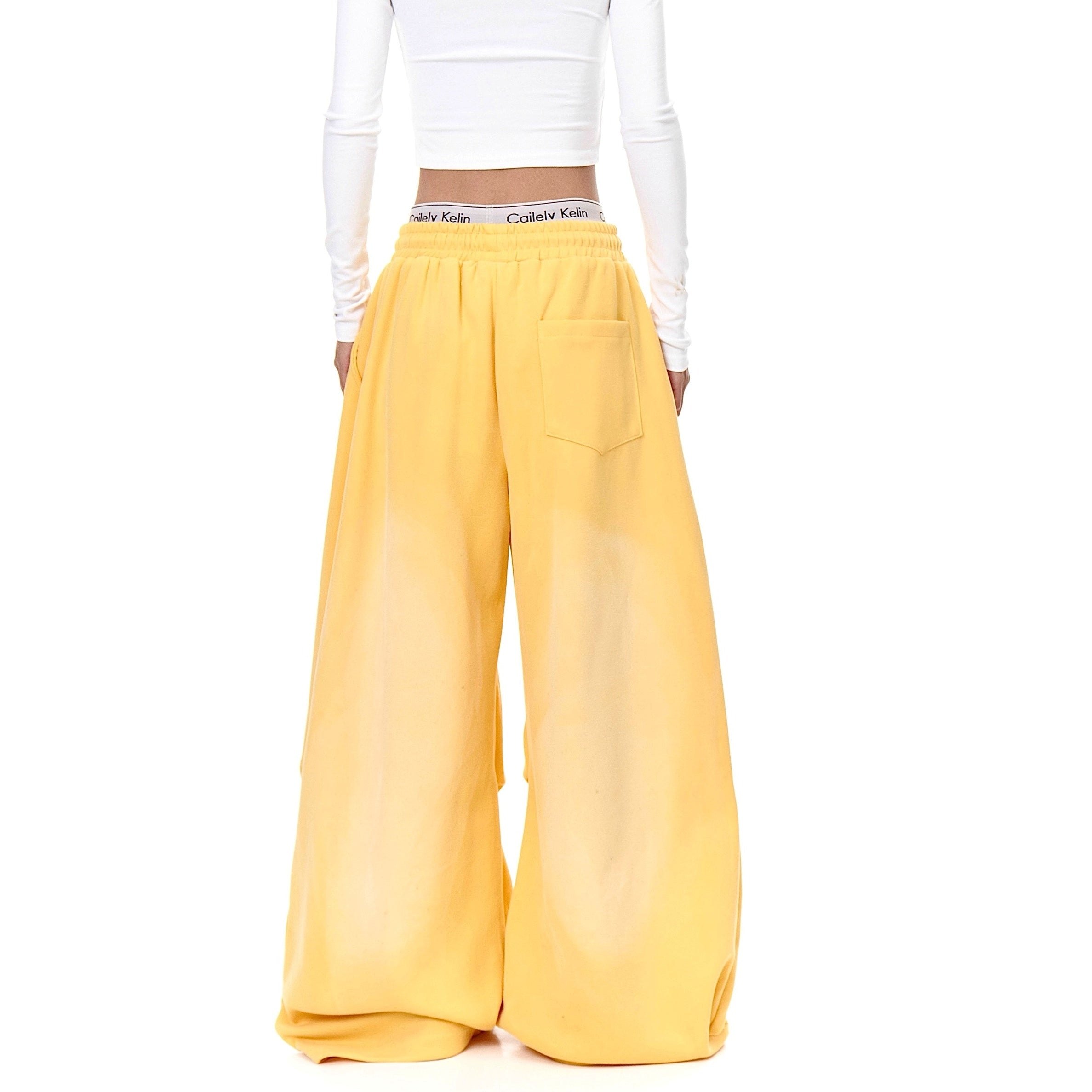 American Letter Print Loose Sweat Pants BK7012