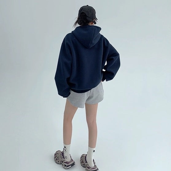Half-Button Relaxation Hoodie OS2032