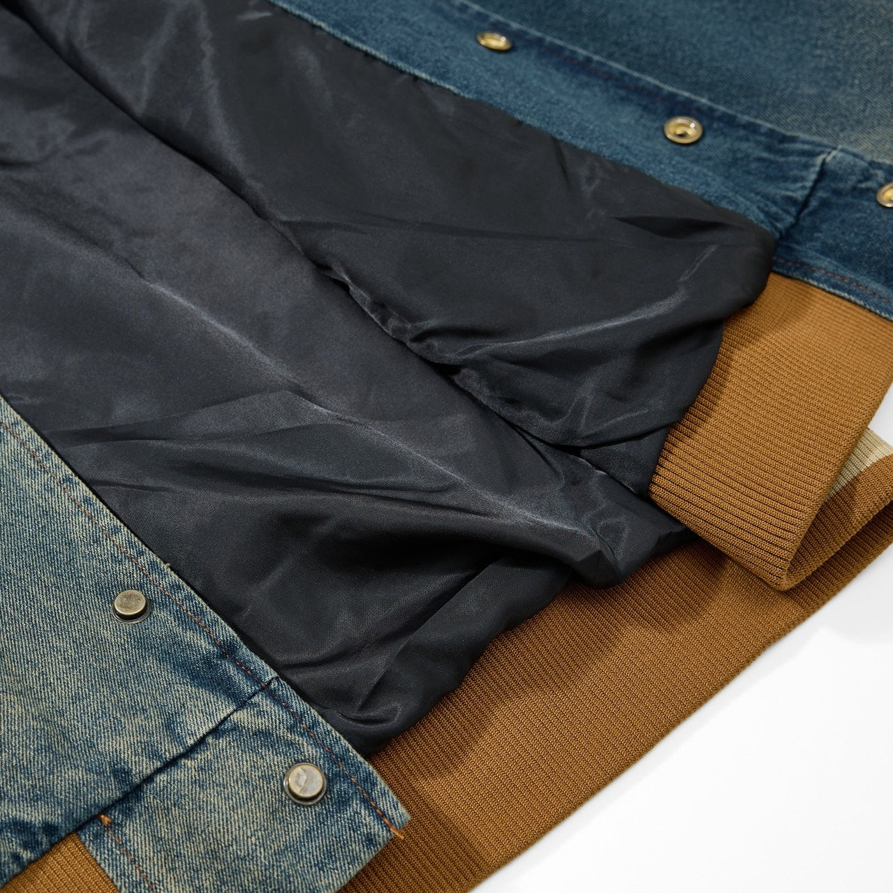 Retro Washed Embroidered Denim Baseball Jacket MW10303