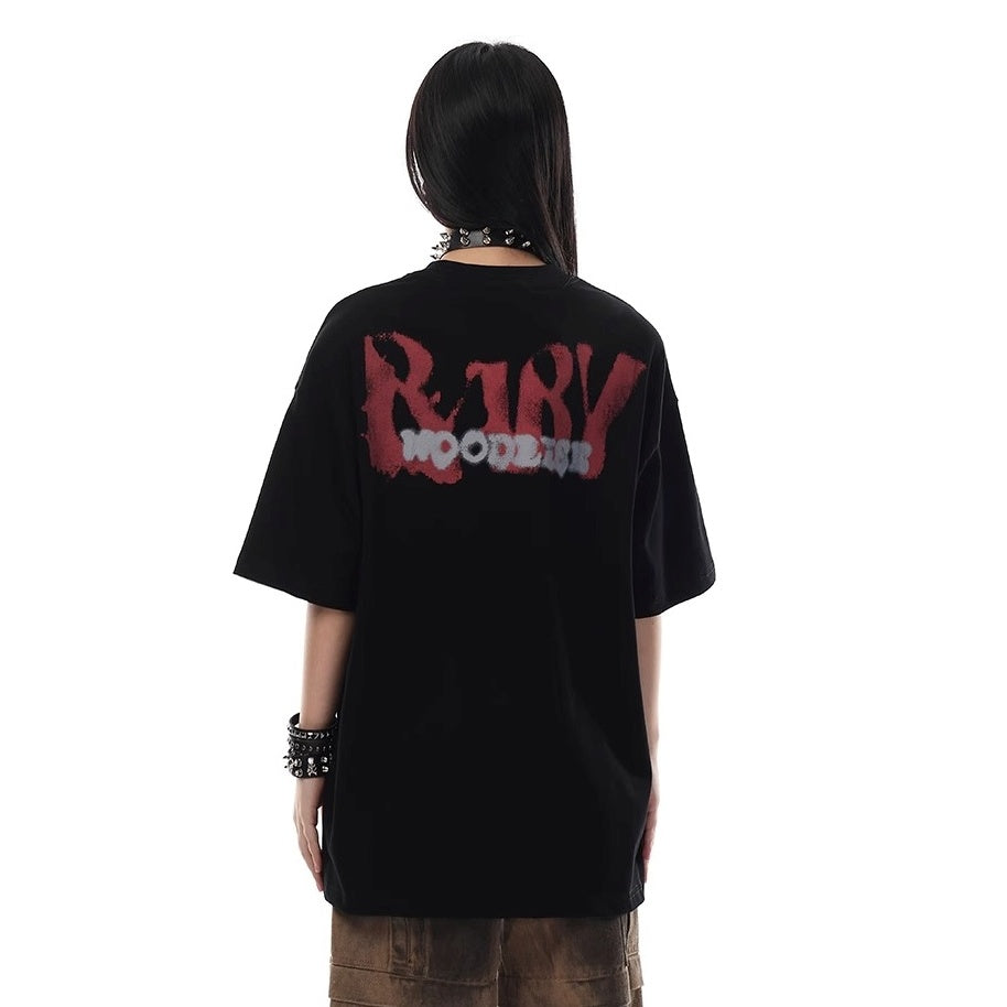 Loose Graphic Print T-shirt VI2003