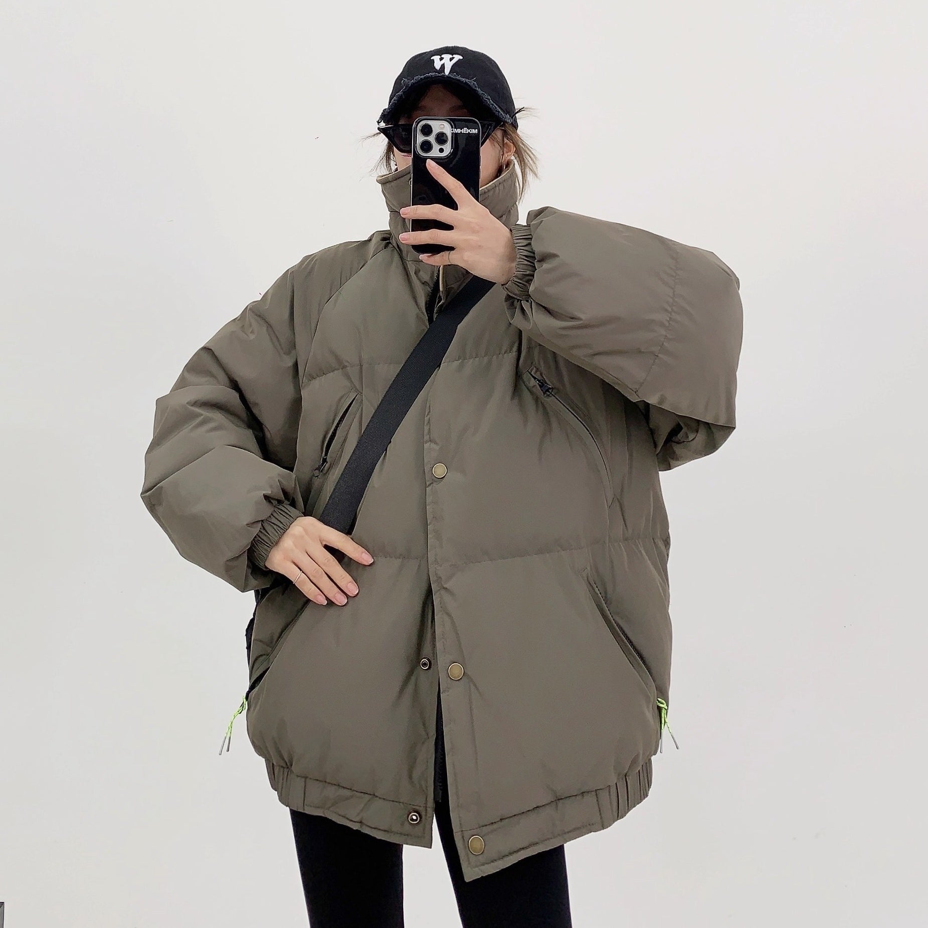 Stand Collar Loose Padded Jacket OS2059