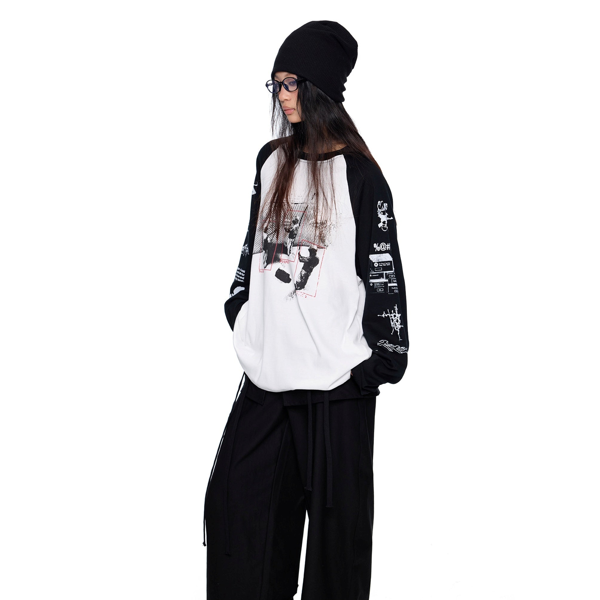 Print Ralan Sleeve Long T-Shirt MW10324