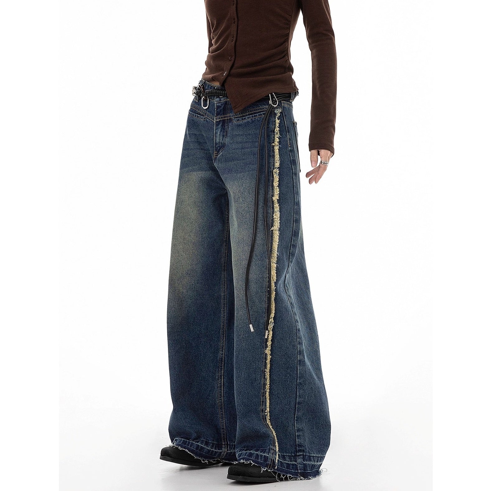 Vintage Damage Wide Buggy Jeans IC9114