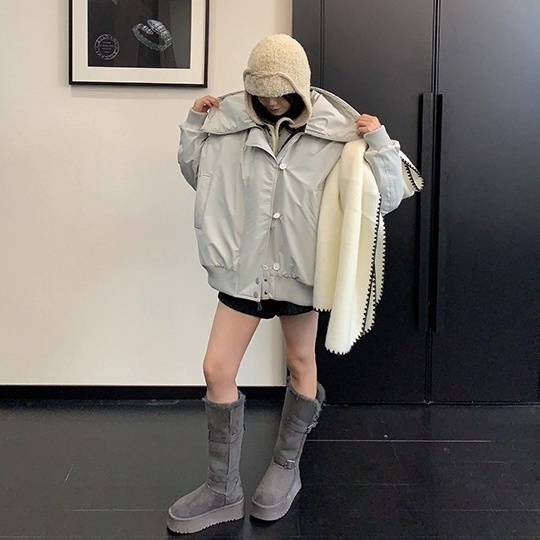 Loose Large Neckline Dolman Blouson OS2074