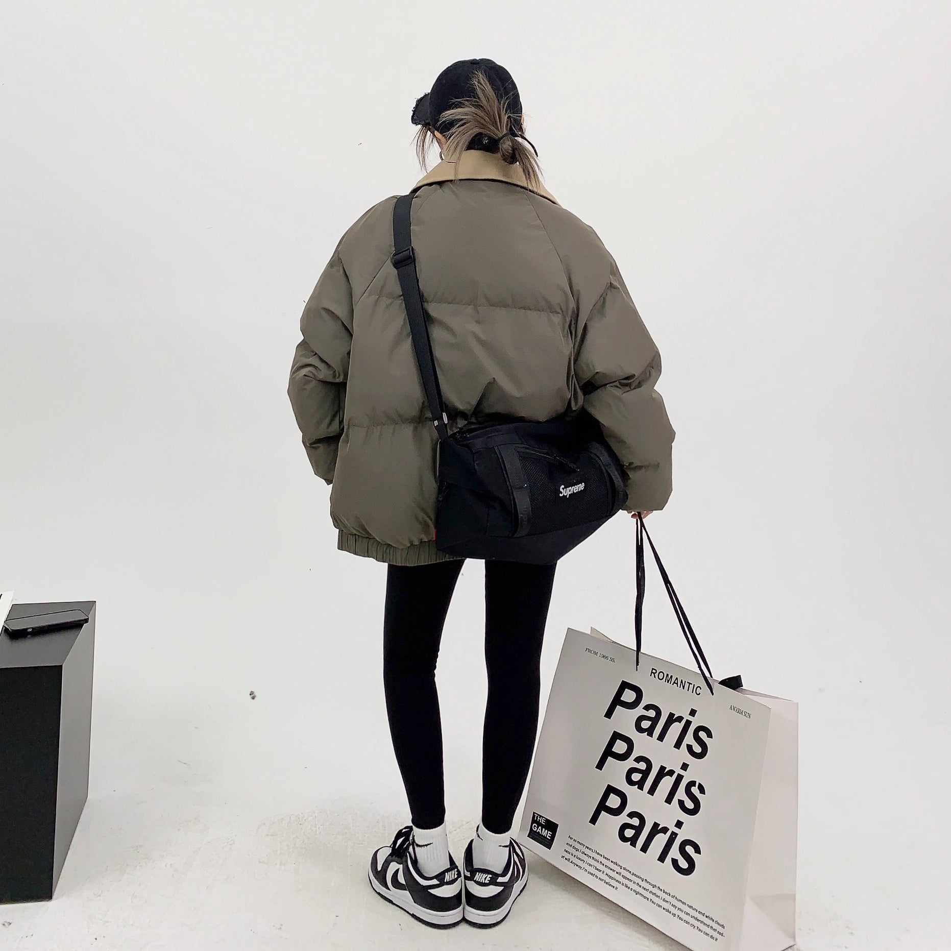 Stand Collar Loose Padded Jacket OS2059