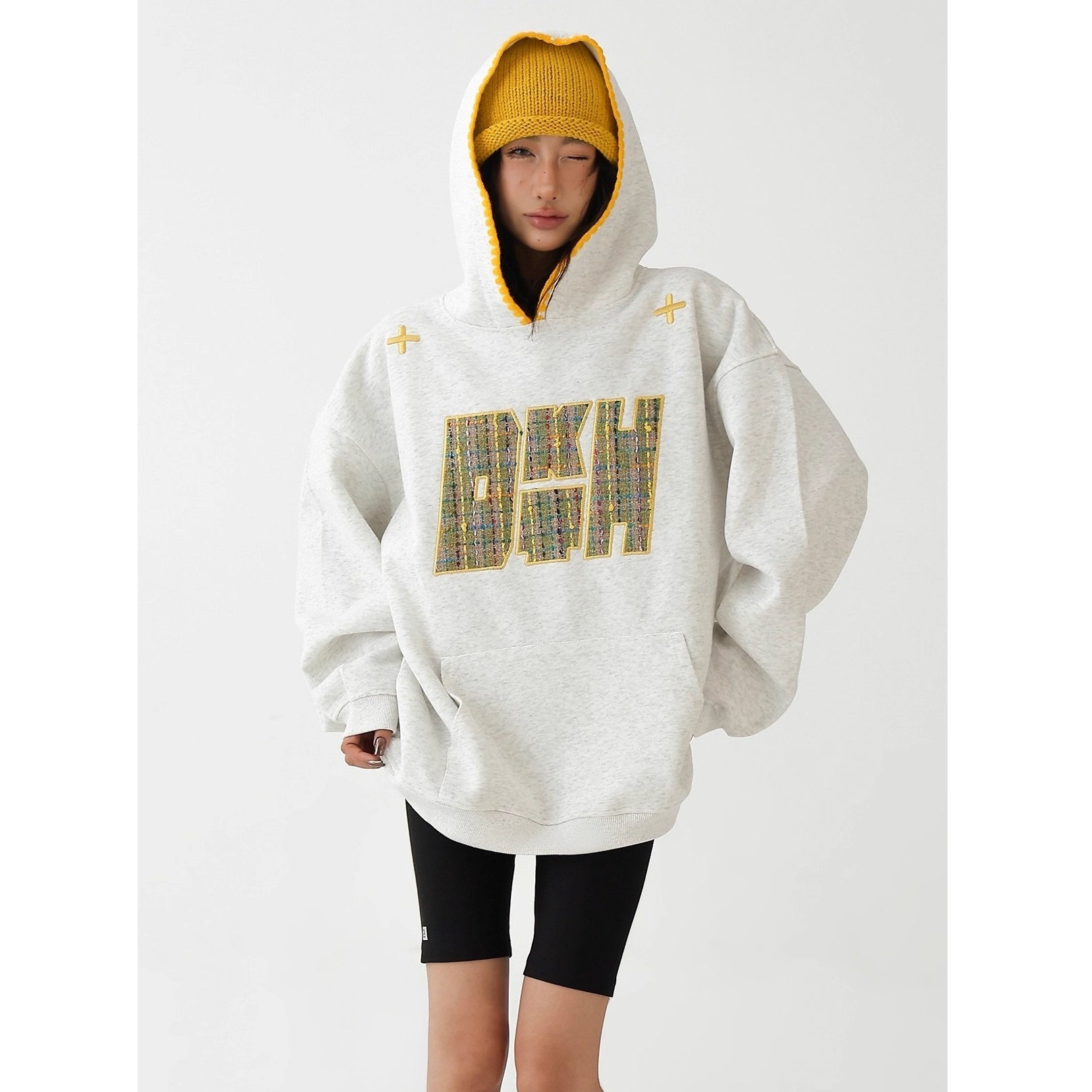 Small Fragrance Patch Embroidered Hoodie AC7134