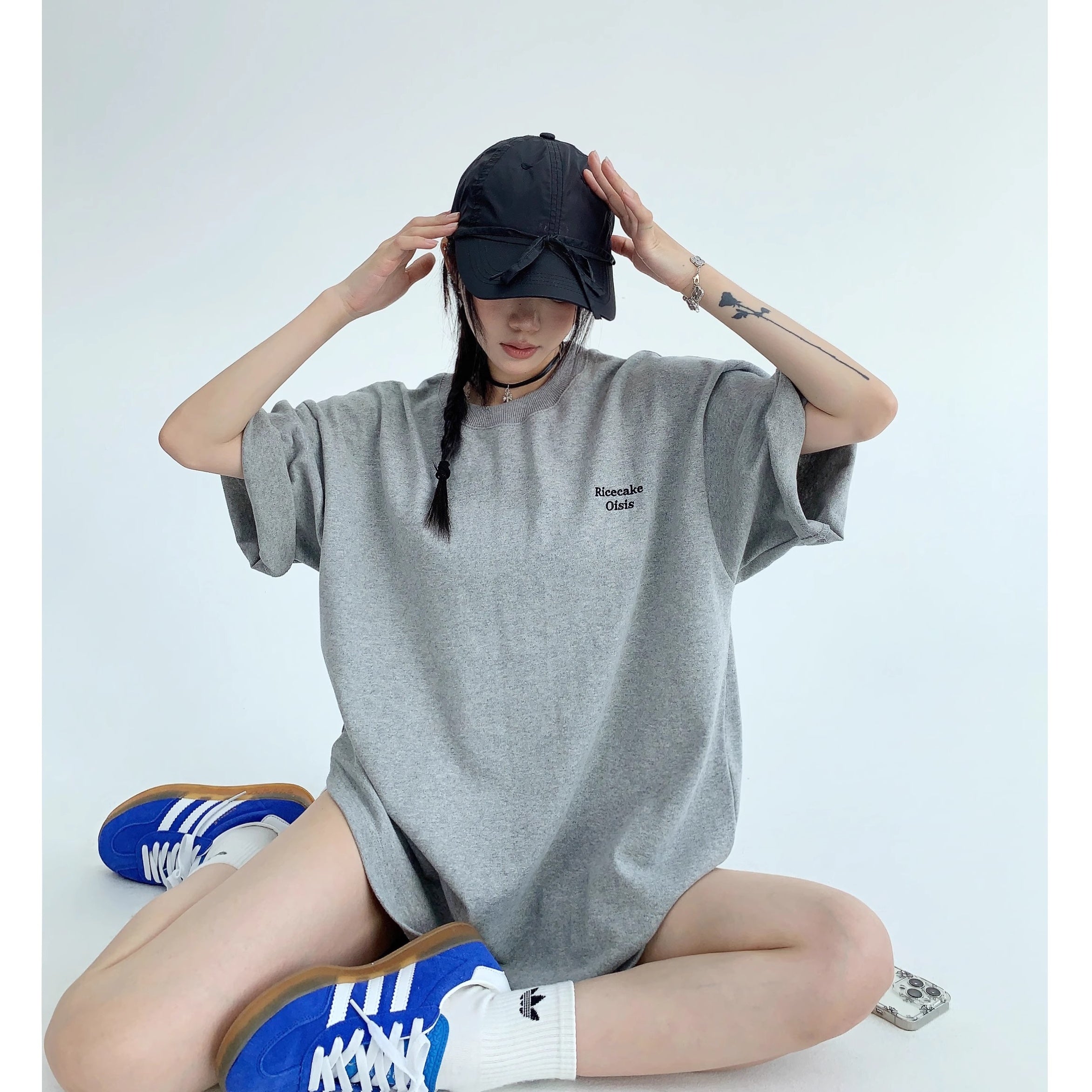 Oversize Back Patch Embroidery T-shirt OS2008