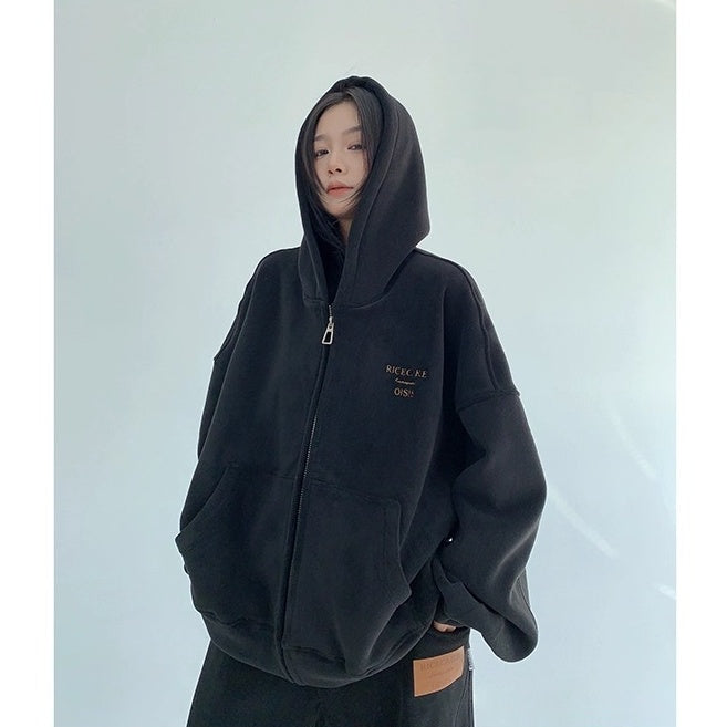 【上下別売り】Relaxed Simple Fleece Hooded Jacket ＆ Pants Set-up OS2077