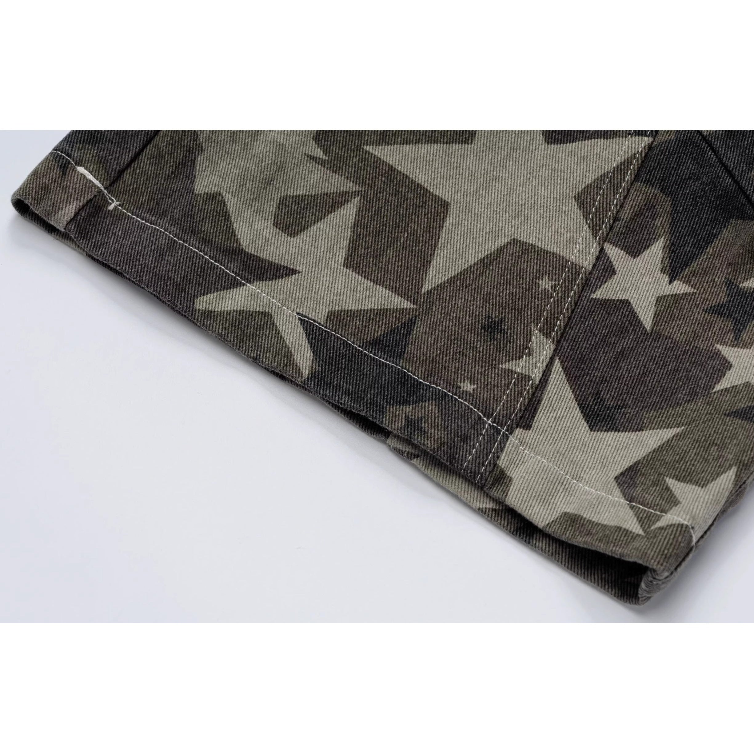 Slant Zip Pocket Wide-leg Cargo Pants VI2012
