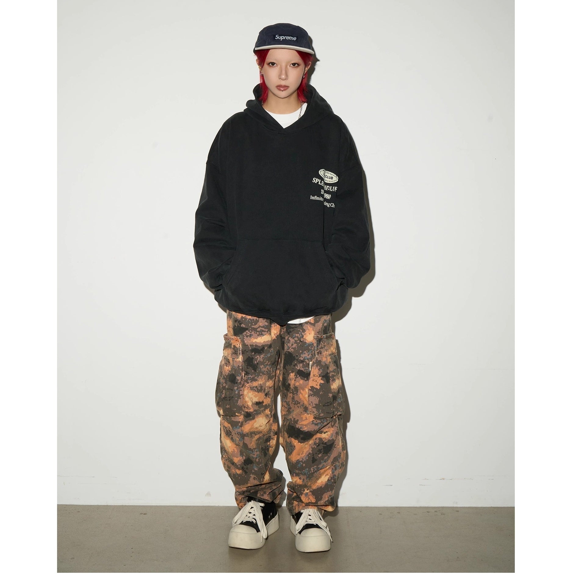 Letter Old Rework Wash Hoodie MN9036