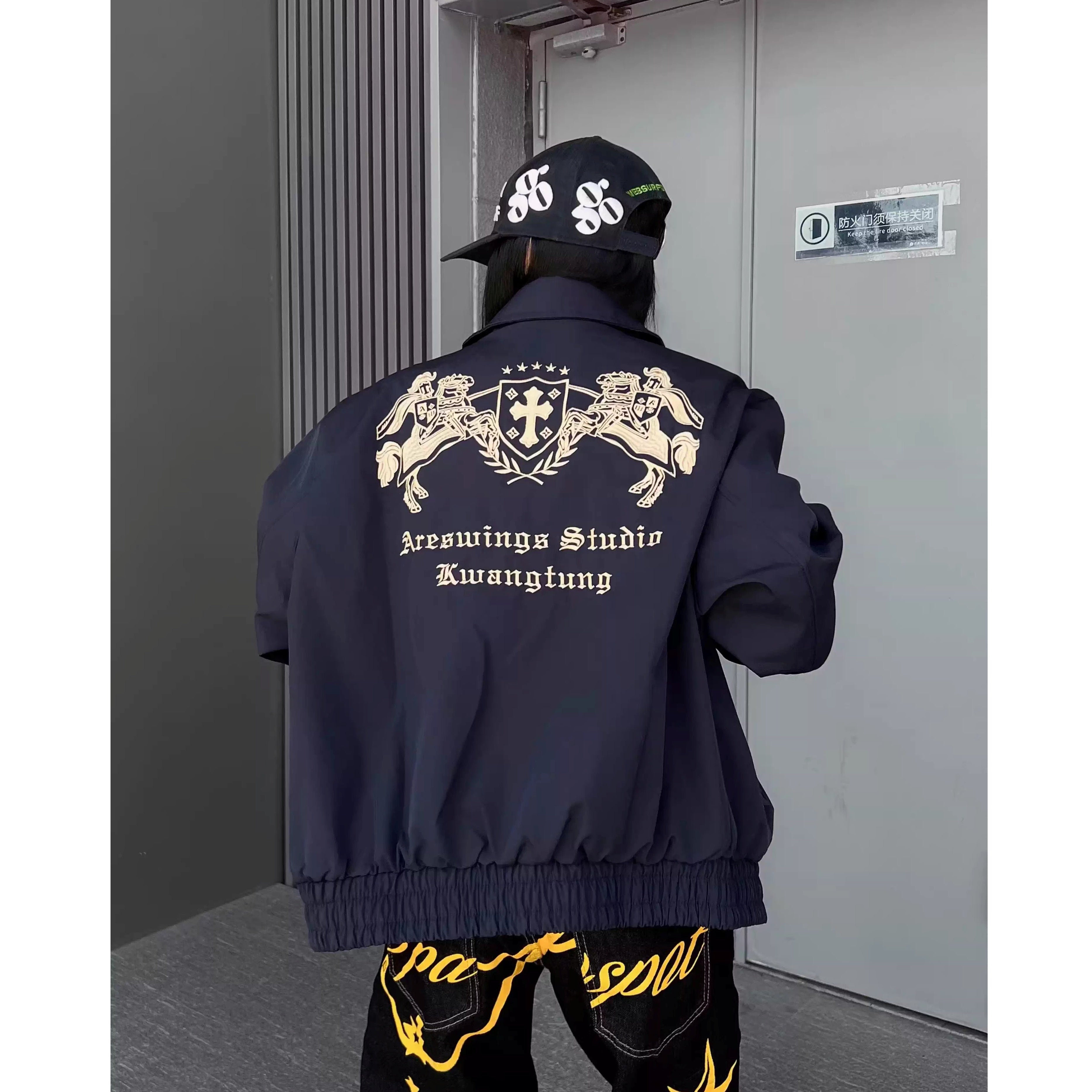 Maillard Horse Embroidery Lapel Jacket MW10337