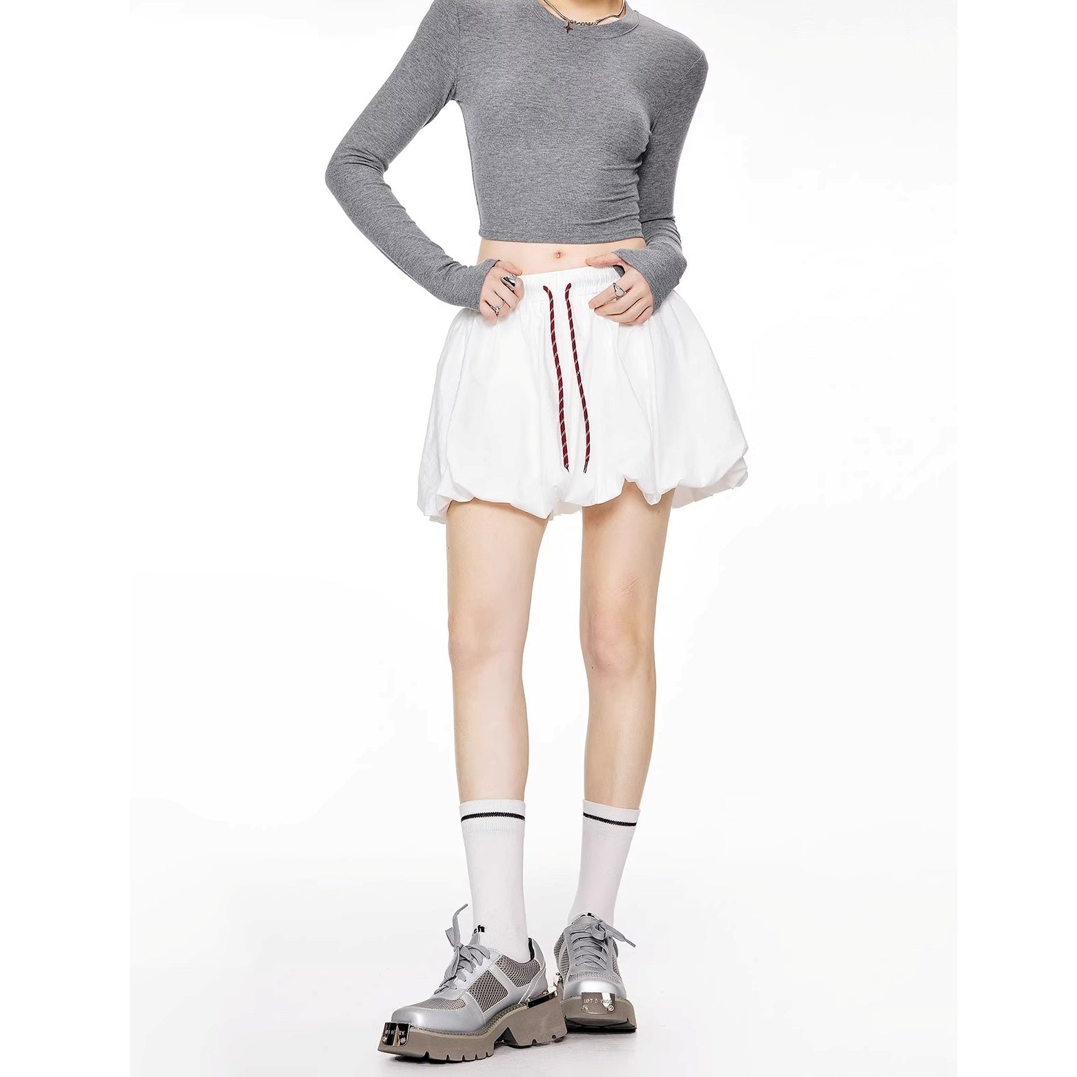 A-line Bud Short Skirt IC9107