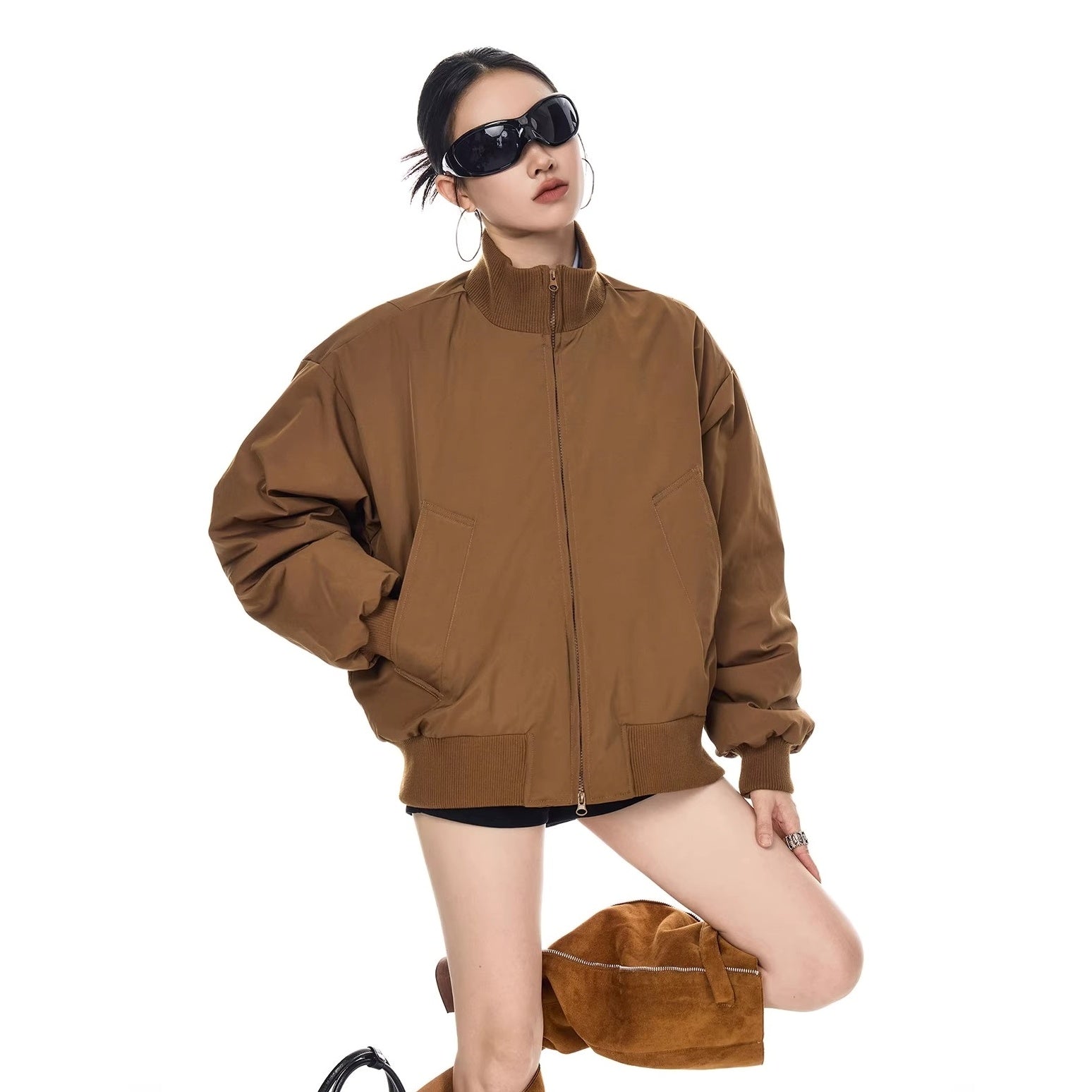 Stand Collar Down Blouson IC9120