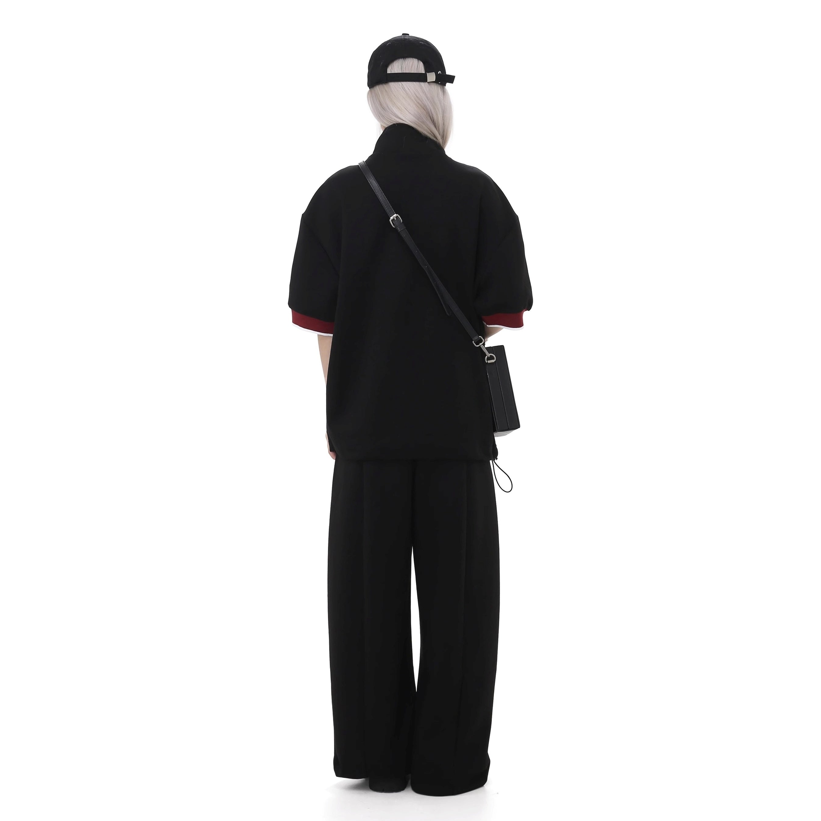Retro Half-ZIP Sweat T-shirt GB7034