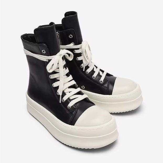 High-Top Zipper Design Heightened Sneakers FG2007