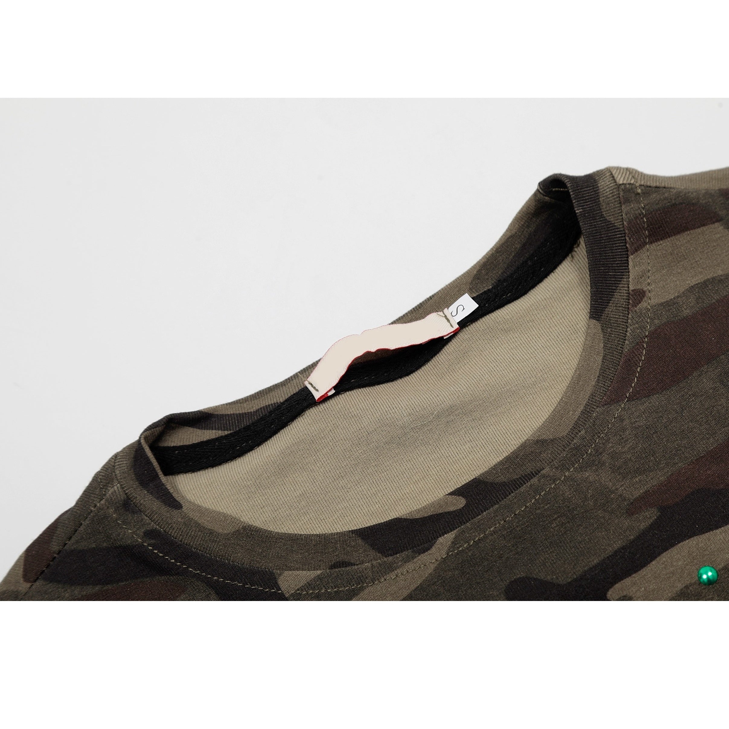 Camouflage Slim Cropped T-shirt VI2005