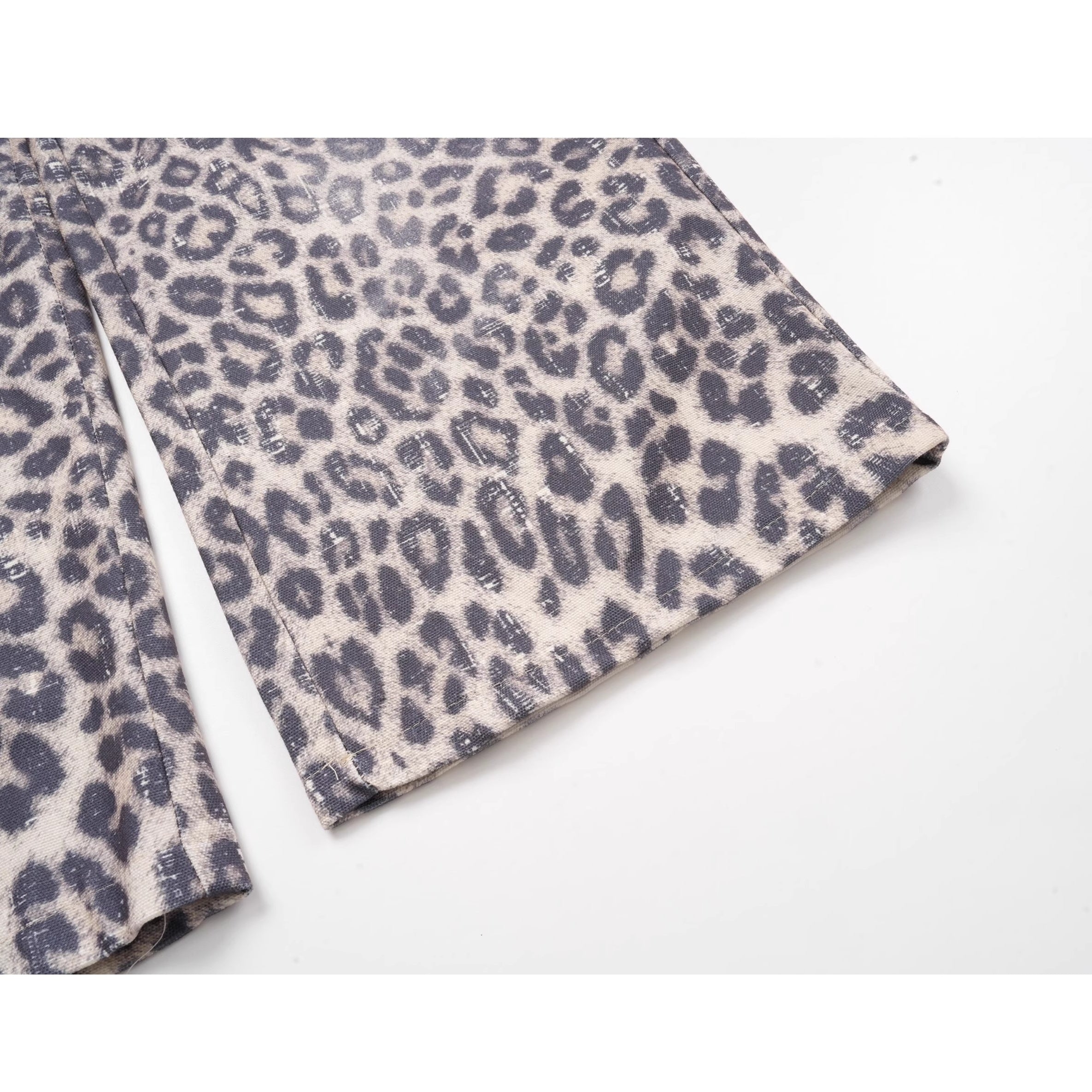 Double Waist Leopard Print Jeans VI2013