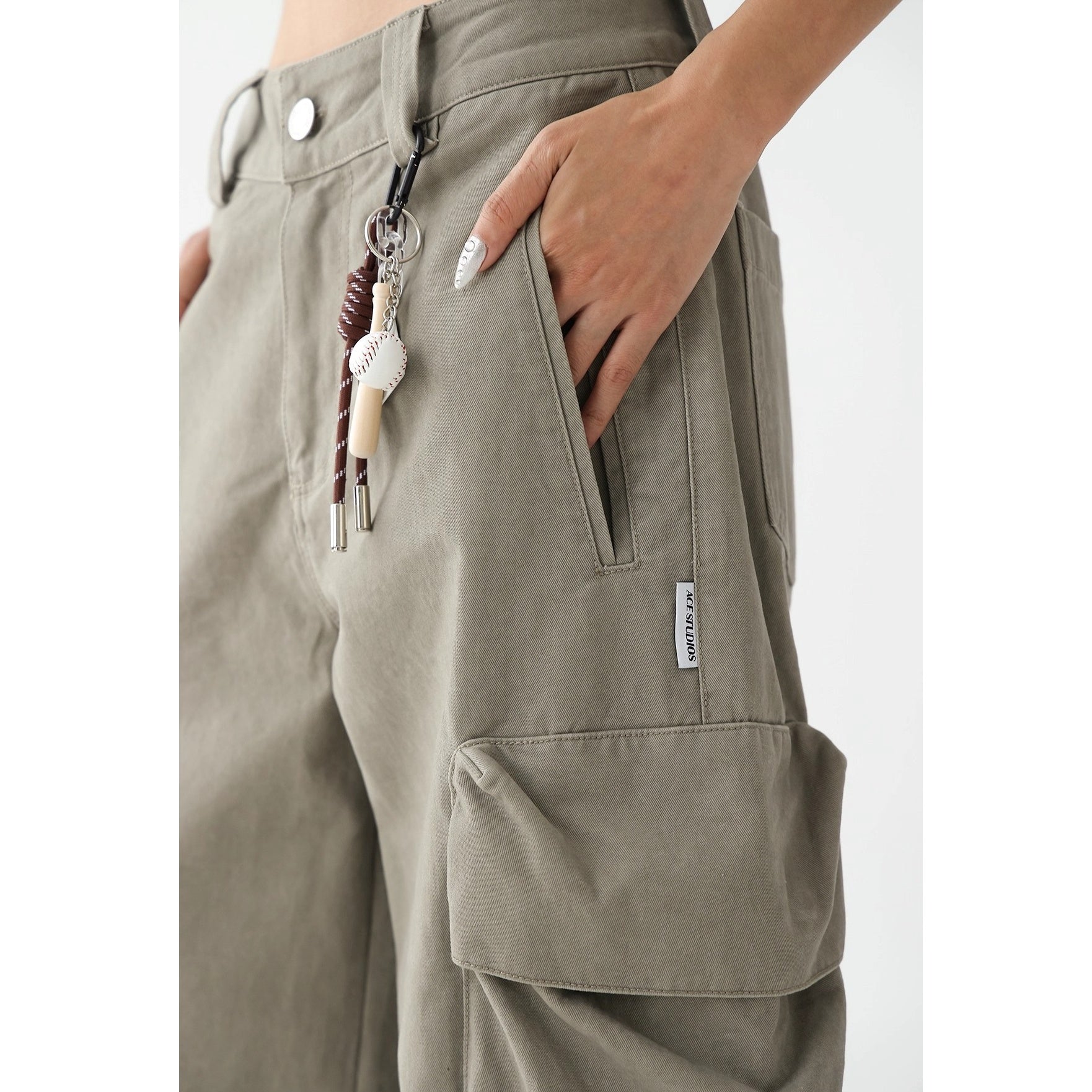 Vintage Multi-Pocket Loose Cargo Pants AC7131