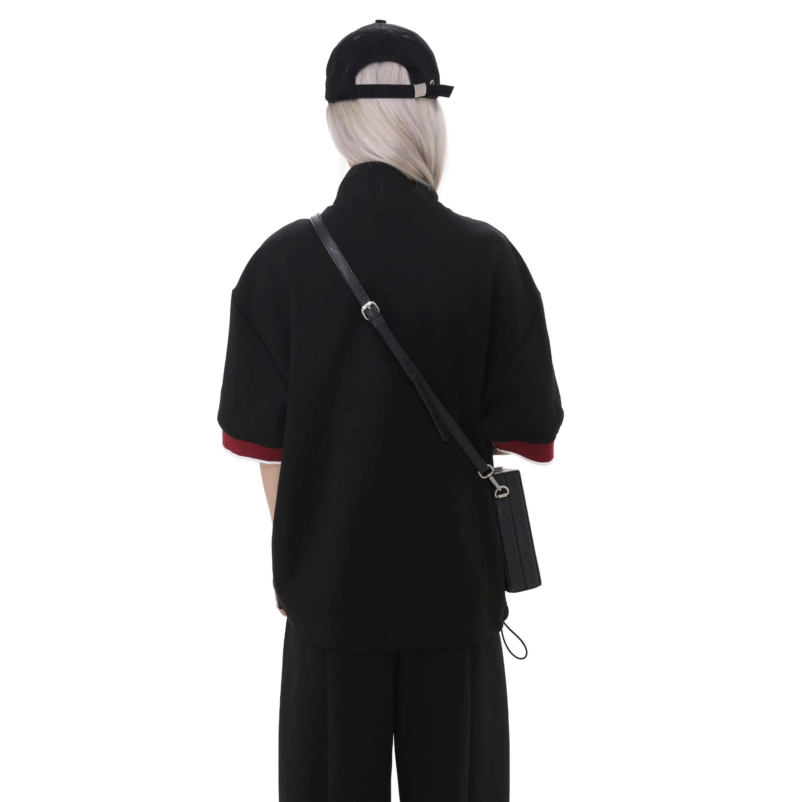 Retro Half-ZIP Sweat T-shirt GB7034