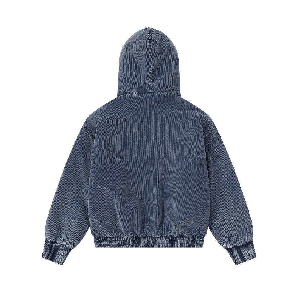 Corduroy Padded Hooded Jacket MW10306