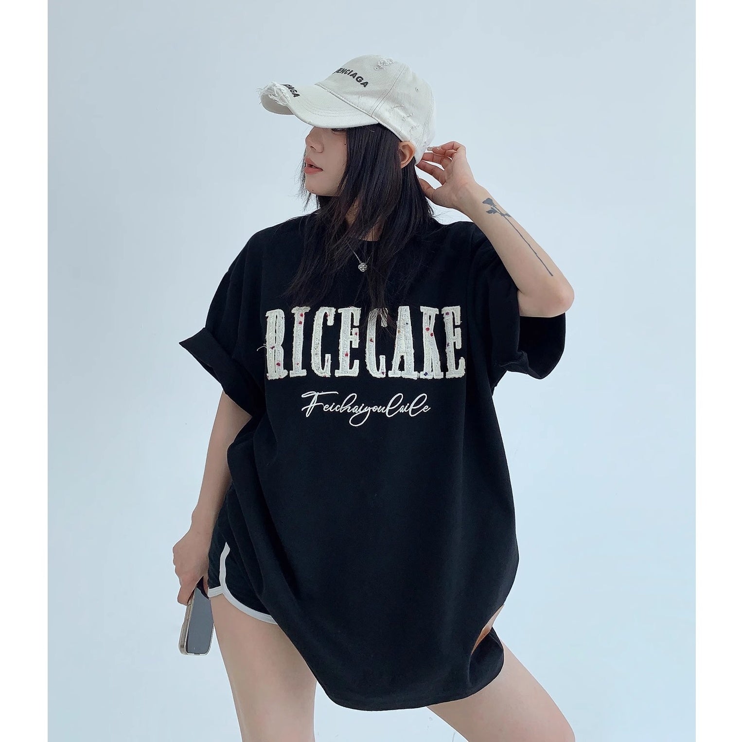 Relaxation Embroidery Logo T-shirt MW10127