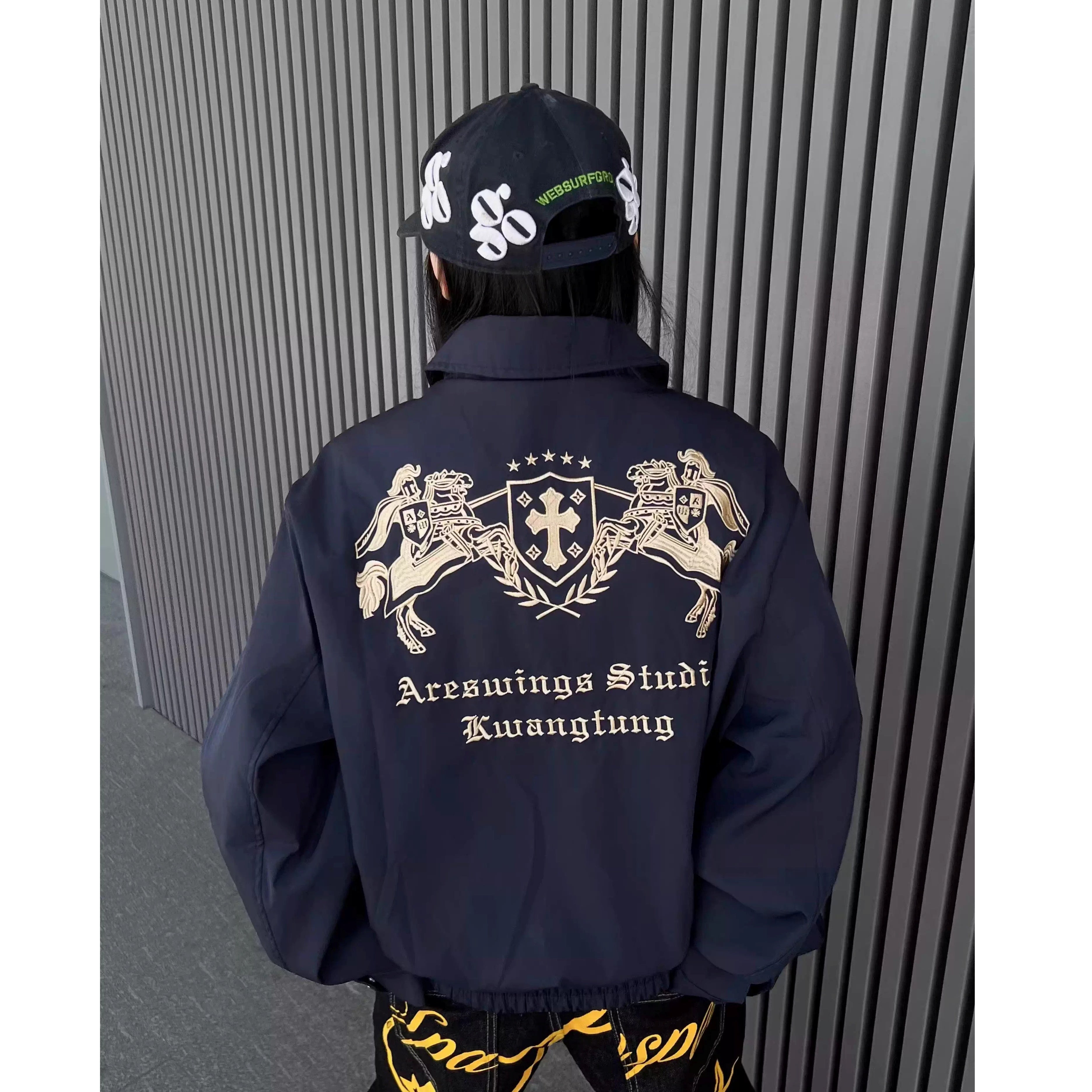 Maillard Horse Embroidery Lapel Jacket MW10337