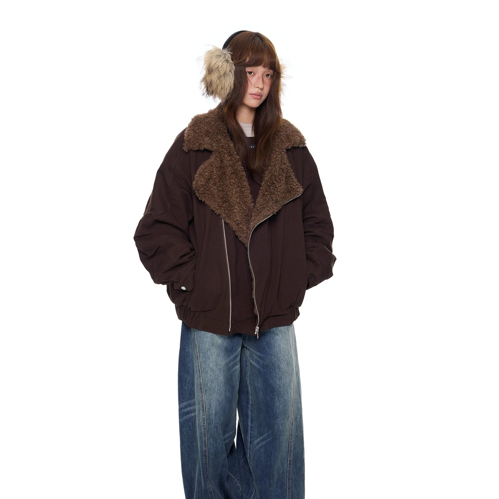 Cable-Stayed Design Polar Fleece Jacket EZ297