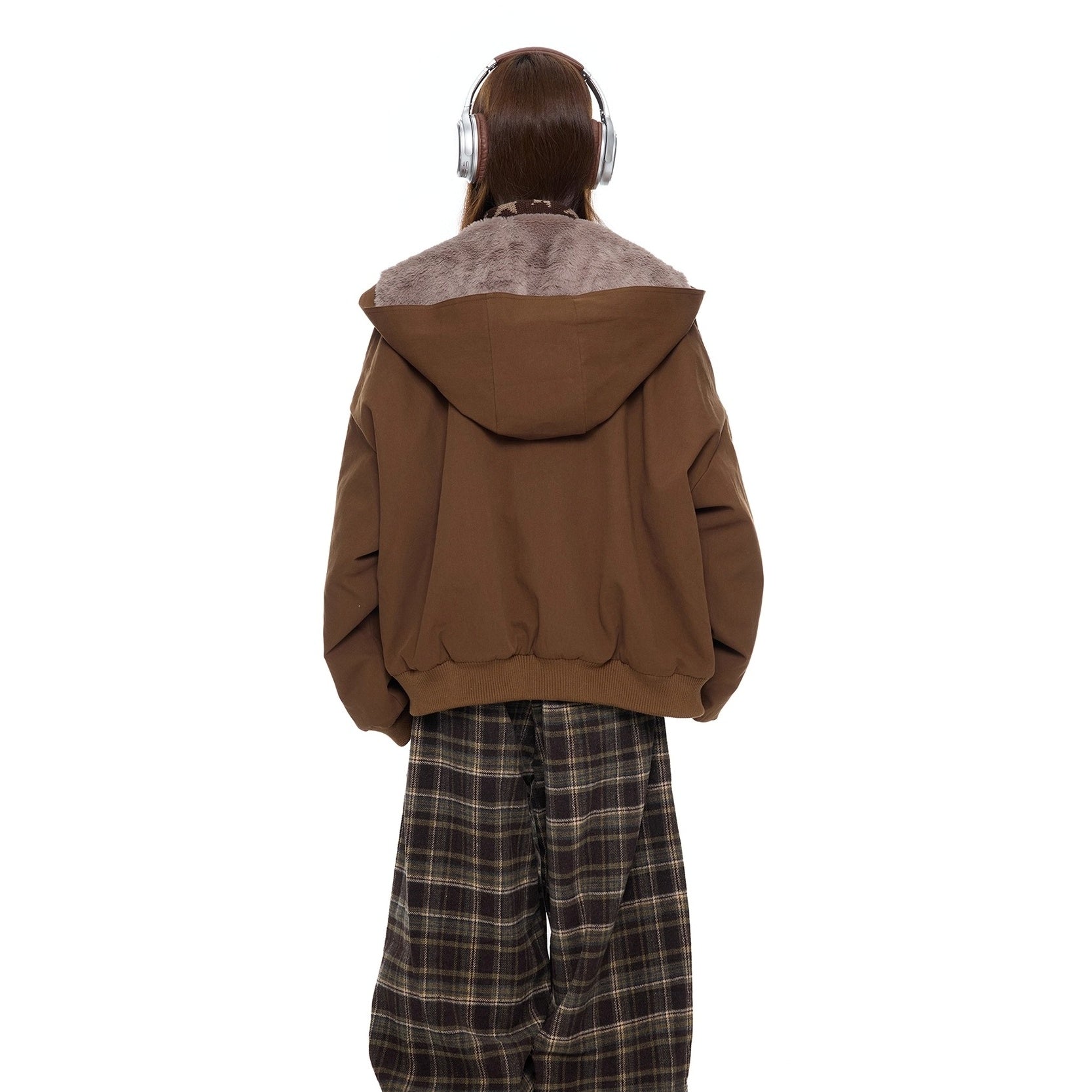 Imitation Fur Casual Hooded Jacket EZ244