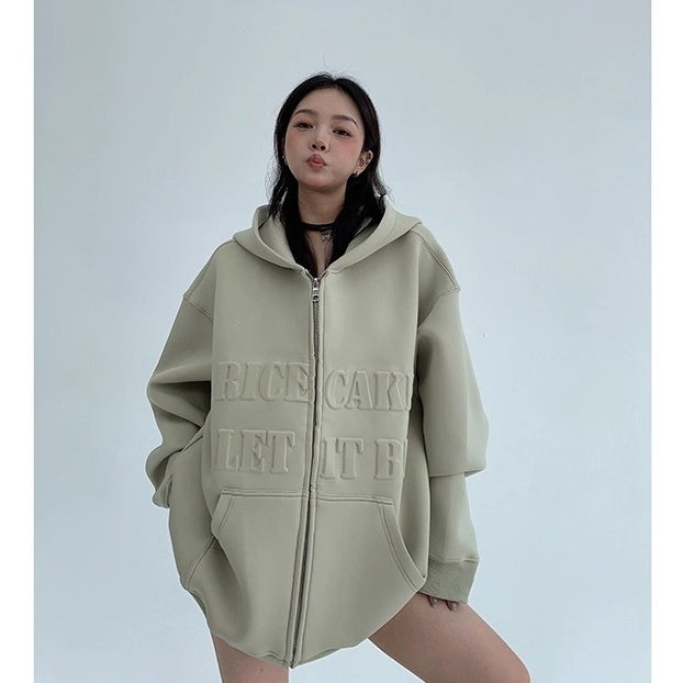 3D Steel Print Hooded Jacket OS2021