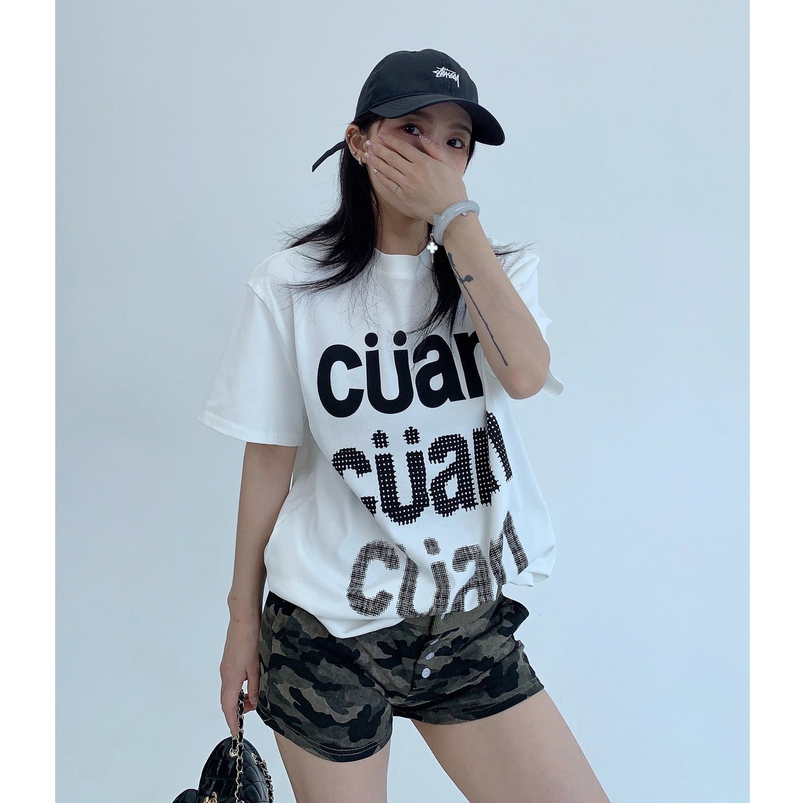 Casual Letter Print T-shirt OS2015