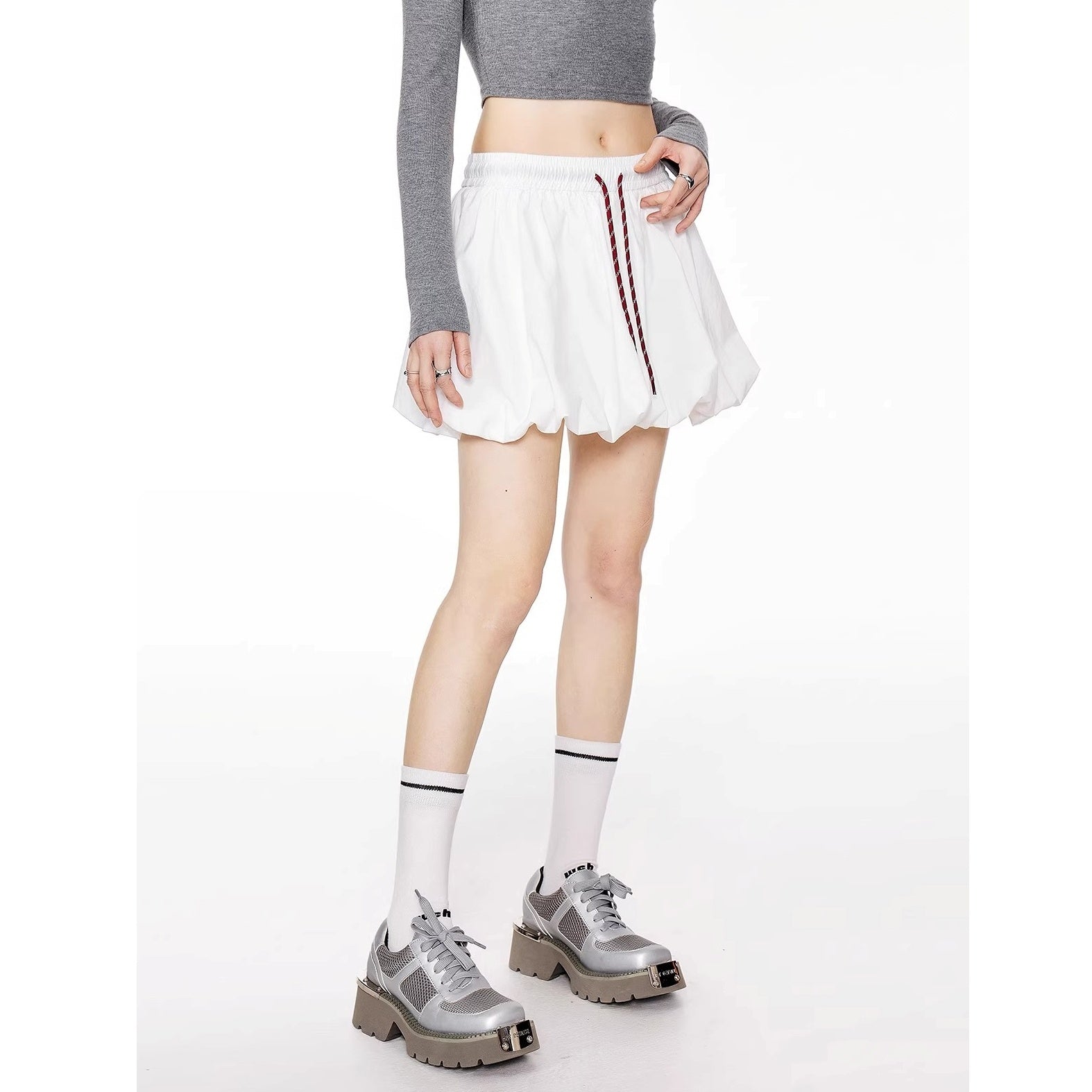 A-line Bud Short Skirt IC9107