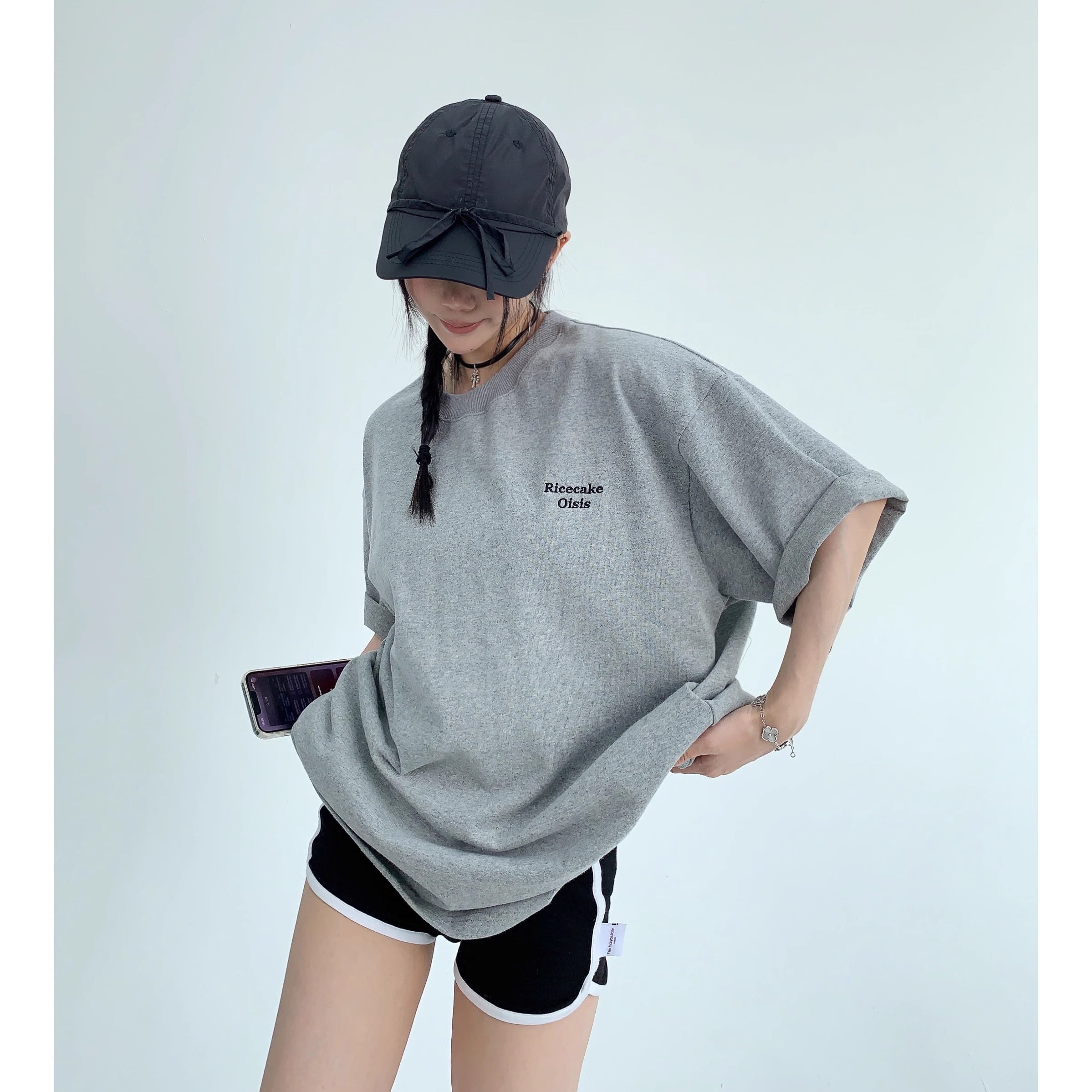 Oversize Back Patch Embroidery T-shirt OS2008