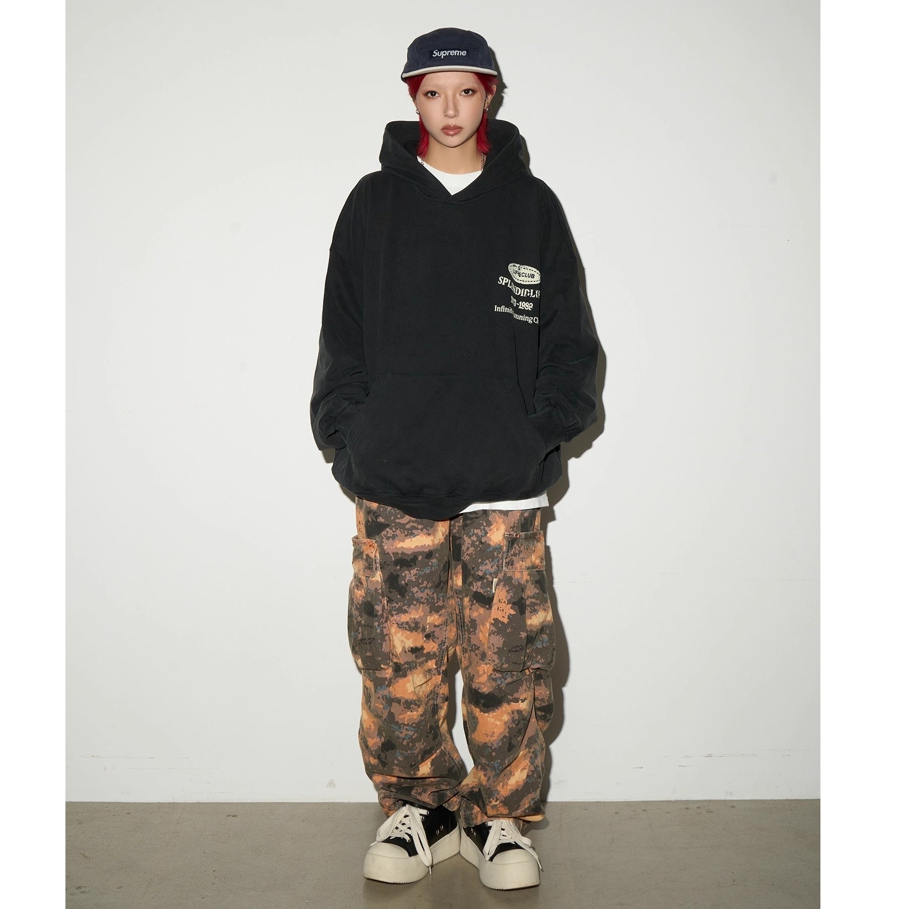 Letter Old Rework Wash Hoodie MN9036